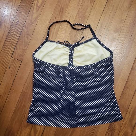 Lands' End Tankini Top size 18 Blank and white polka-dots - Picture 4 of 10
